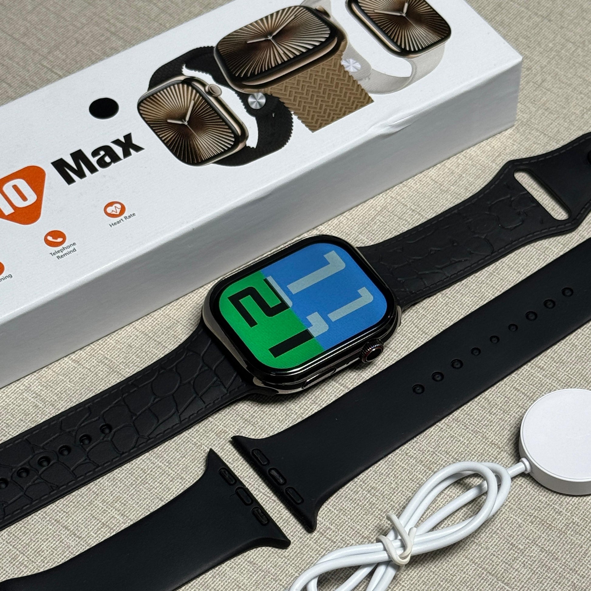Watch 10 Max - Series 10 Latest Edition (Plus 2 Free Straps)