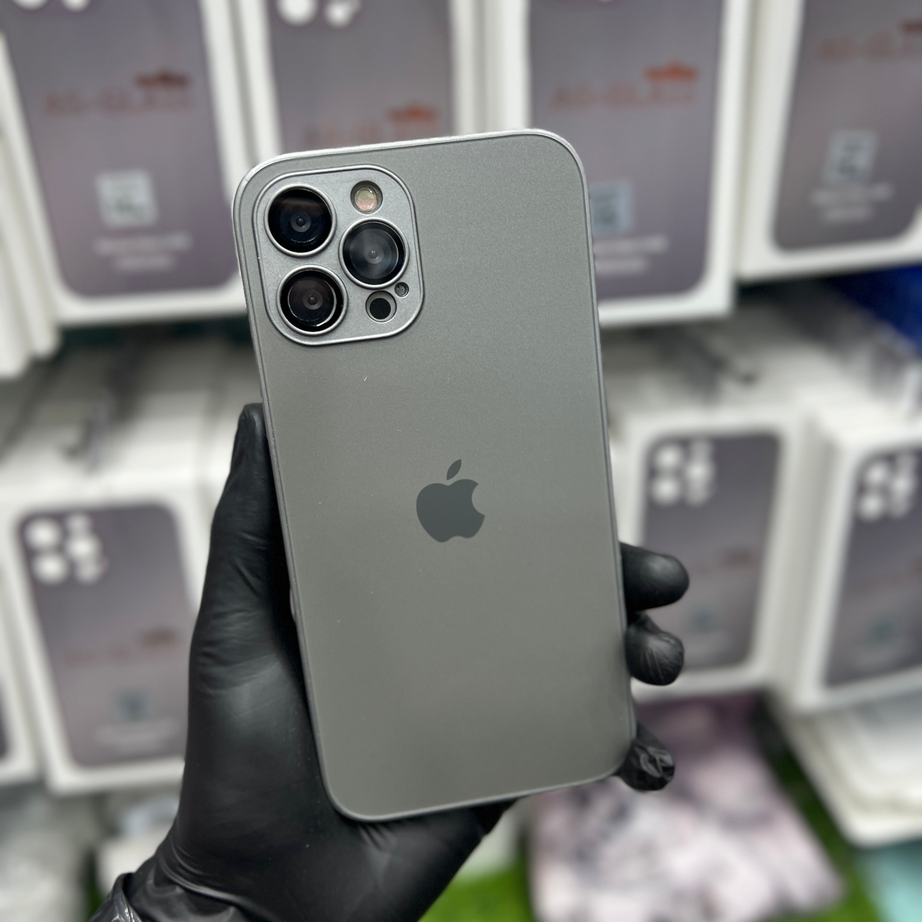 NATURAL TITANIUM AG MATTE GLASS CASE