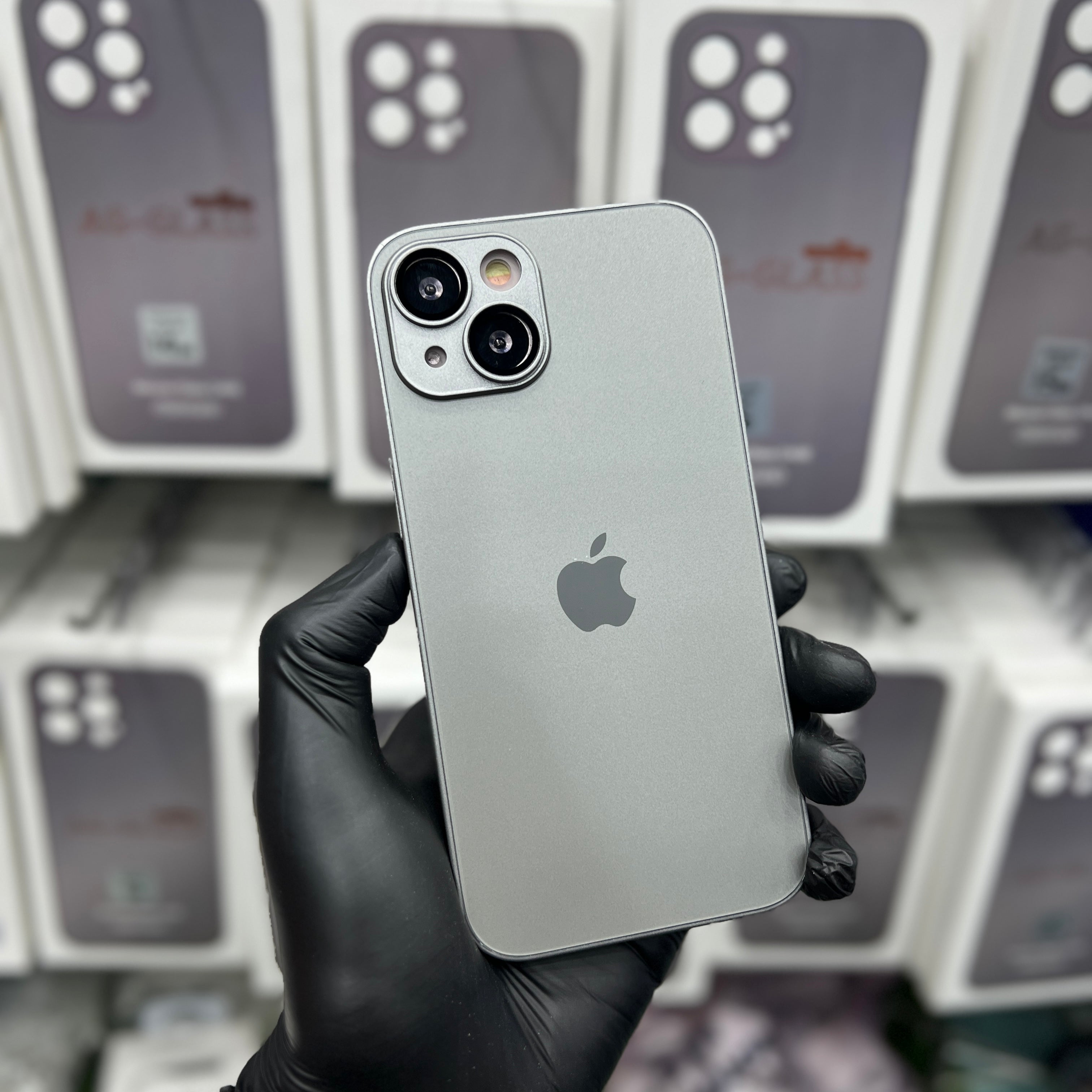 NATURAL TITANIUM AG MATTE GLASS CASE