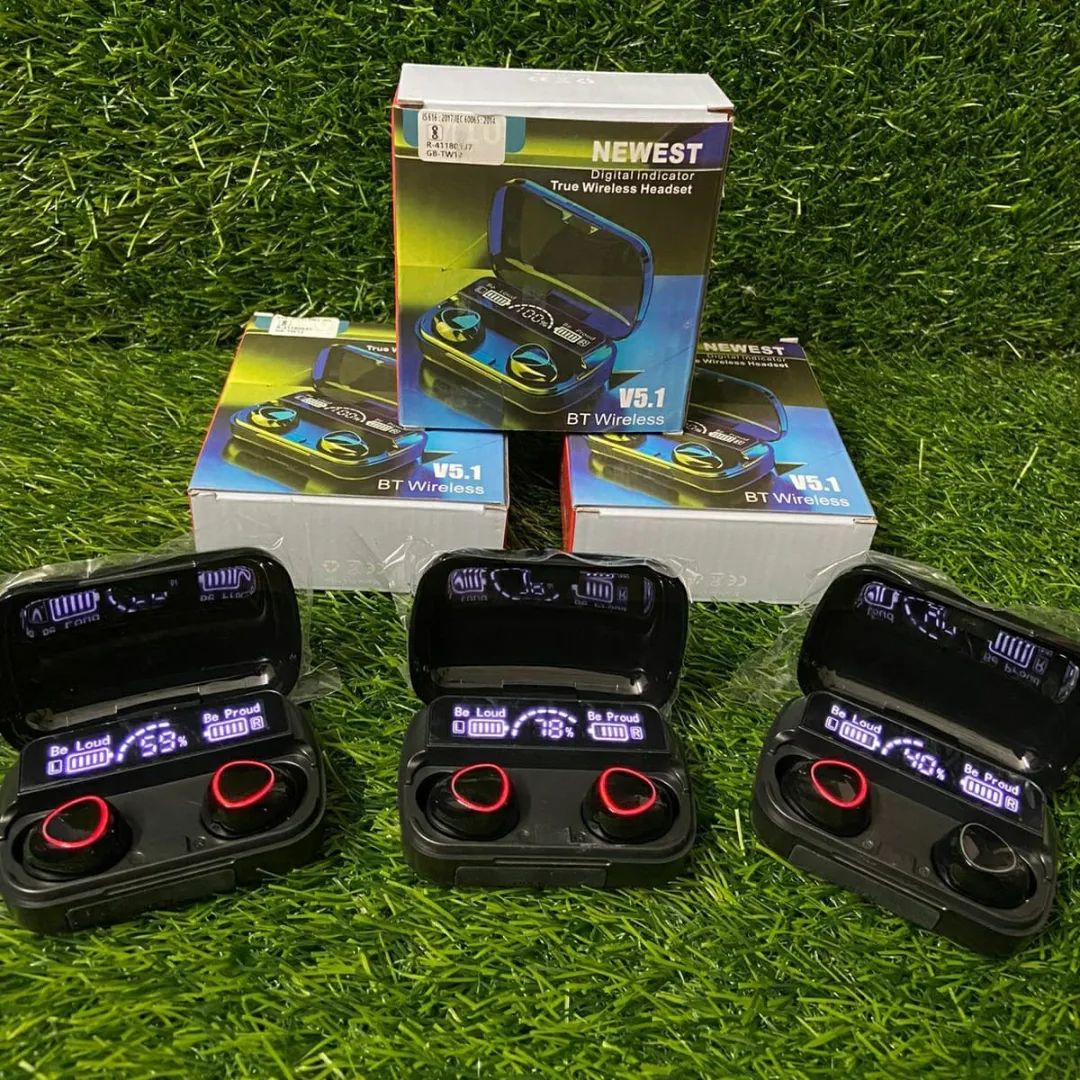 M1O TWS WIRELESS BLUETOOTH EARBUDS WITH POWERBANK | HIGH QUALITY SOUND & BASS | 7DAYS BATTERY