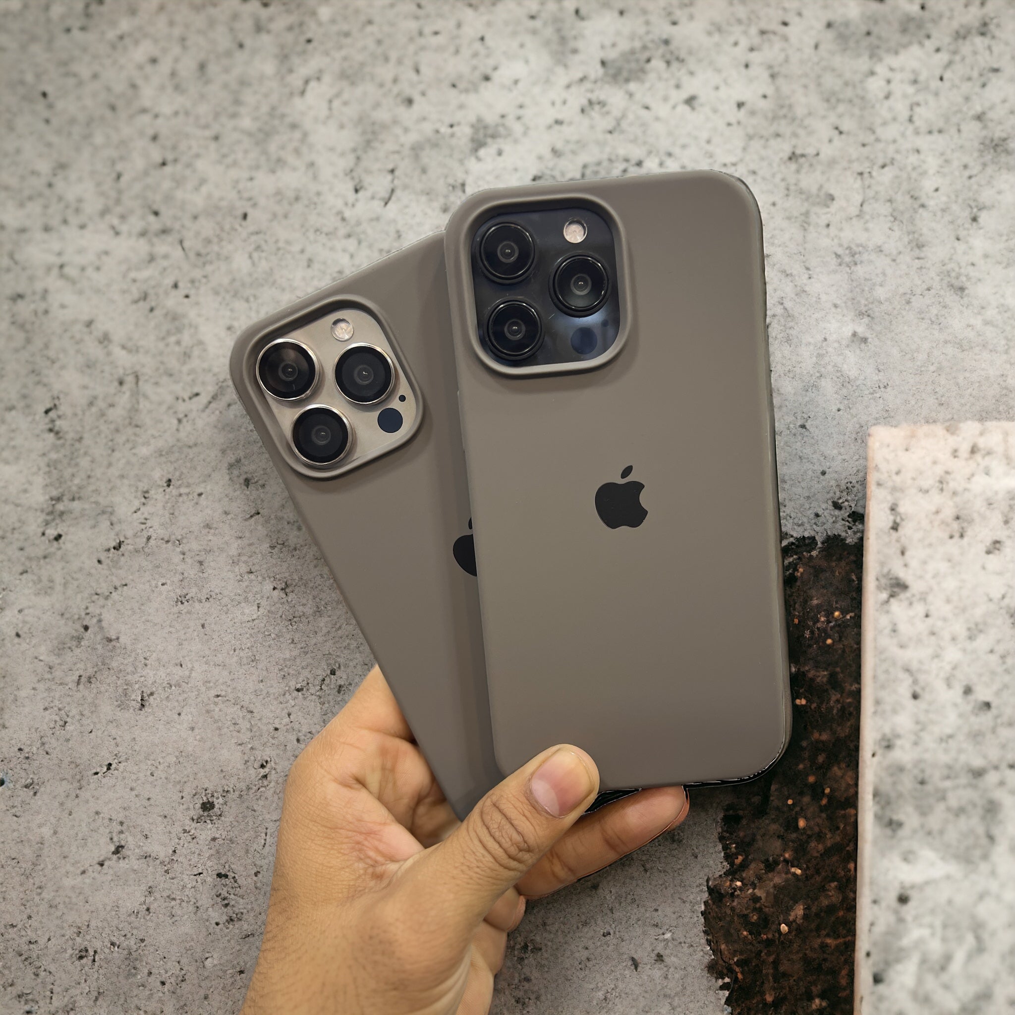 Natural Titanium Silicon Case