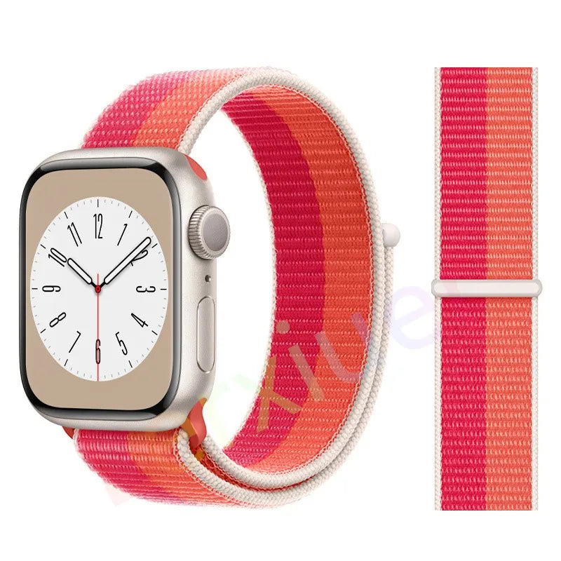 Slim leather strap for Apple Watch band