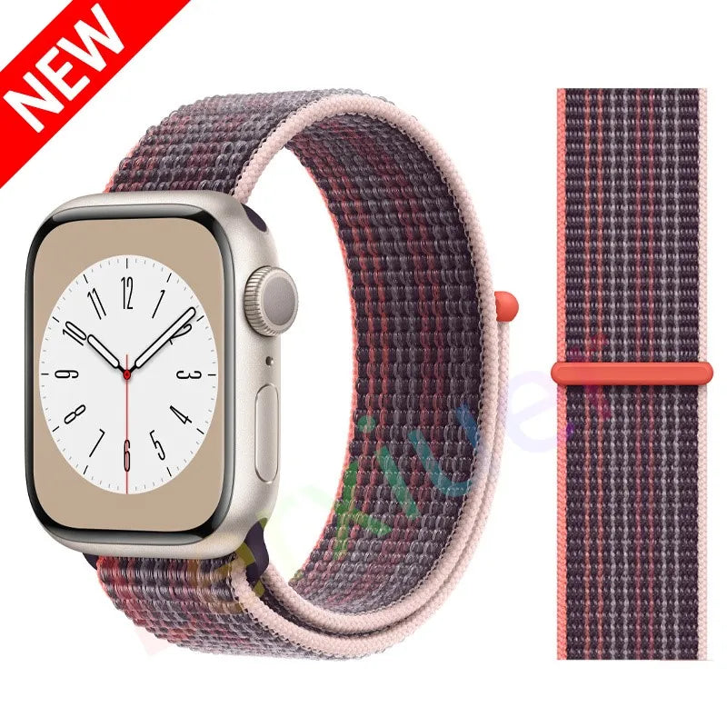 Slim leather strap for Apple Watch band